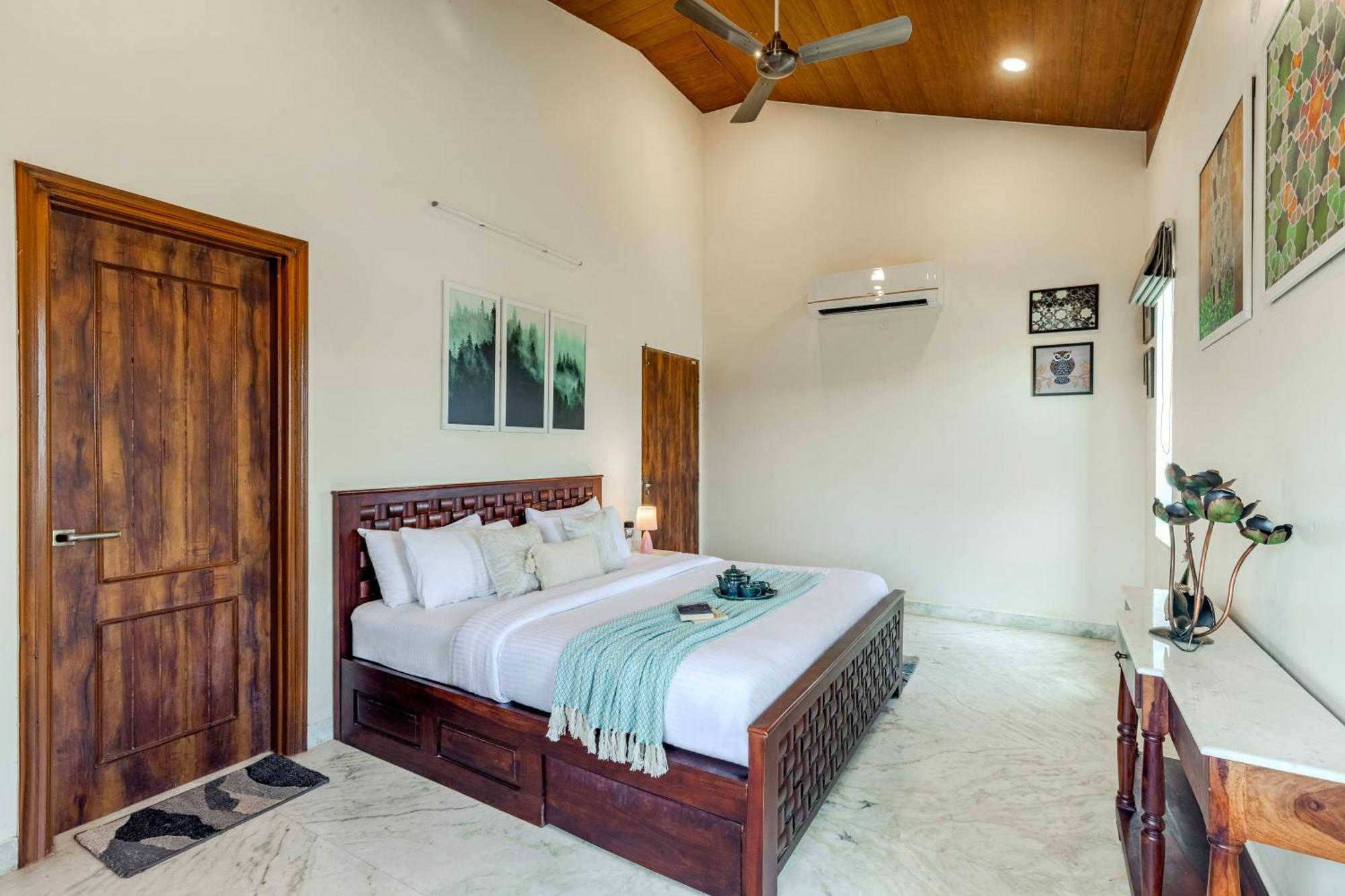 Elivaas 3 Bhk With Pvt Pool & Lush Garden - Oakwood Villa Jaipur Exterior photo